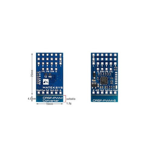 Matek Conversor CRSF a PWM (Compatible con ExpressLRS)
