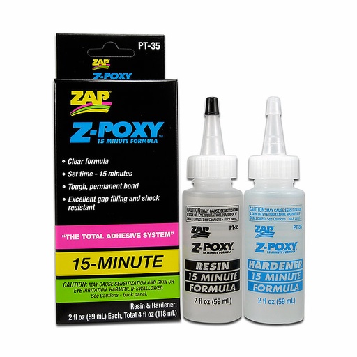 Pegamento Epoxi Pacer ZAP Z-POXY 15 MIN 118ML
