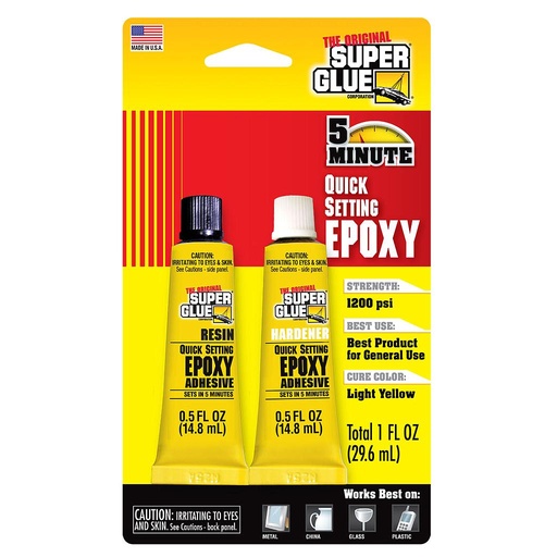 Super Glue Epoxi 5 Minutos 29.6ml