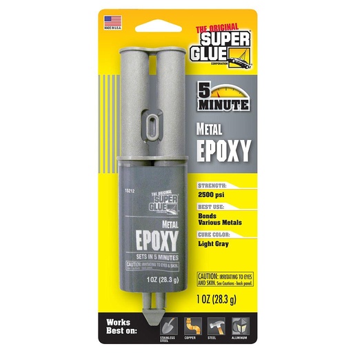 Super Glue Metal Epoxi 5 Minutos 28.3g