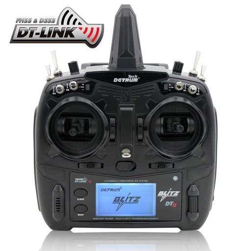 Detrum Smart Blitz DT9 9CH 2.4Ghz + SR86-G con GPS (Autopiloto con RTH)