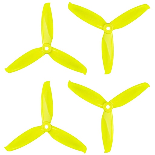 Hélices Tripala Gemfan WinDancer Series 5042 CW/CCW Amarillo Limón (2 parejas)